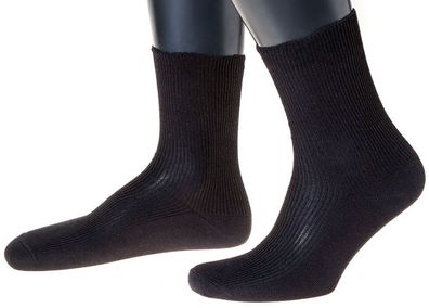 3 Paar Herren-Socken Baumwolle ohne Gummi Made in Germany extra weit, venenfreundlich