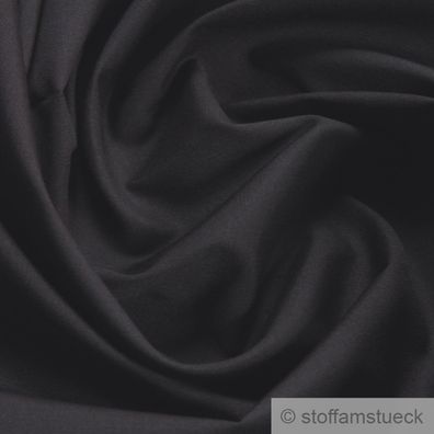 Stoff Baumwolle Polyester schwarz knitterarm pflegeleicht 95° C waschbar
