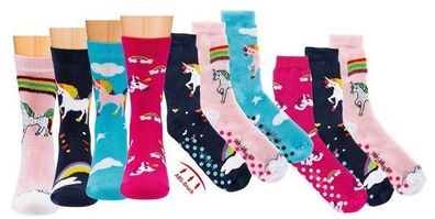Socks 4 Fun ABS-Socken Socks 4 Fun ABS Kindersocken Einhorn (3-Paar)