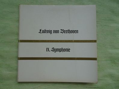 12" DLP Beethoven IX Symphonie Wilhelm Schüchter Hamburger Staatsoper Sommerset CL541