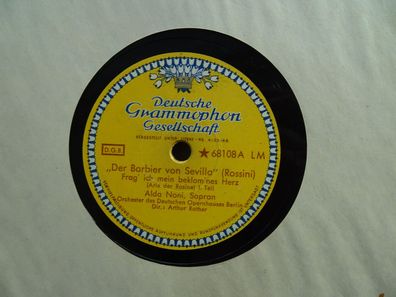 Schellack 78 rpm Grammophon Rossini Sevilla Verdi Troubadour Flotow Martha .....