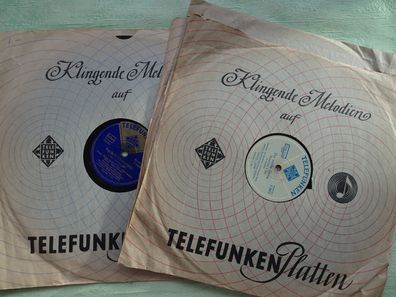 Schellack 78 rpm Telefunken Regimentstochter Aida Rigoletto Querschnitt
