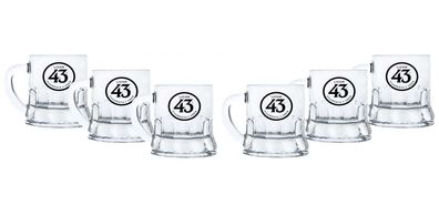 Licor 43 Minibeer Acryl Glas 6er Set Shotglas Pinnchen Likör Liquor 43er KUNSTS