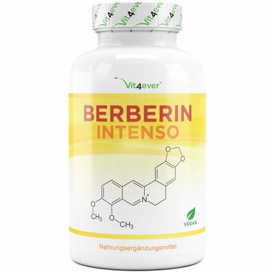 Berberin HCL Intenso - 120 Kapseln mit 500 mg 100% vegan