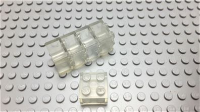 Lego 5 Basic Steine 2x2 hoch Transparent Klar Nummer 3003