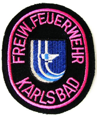 Freiwillige Feuerwehr - Karlsbad - Ärmelabzeichen - Abzeichen - Aufnäher - Patch