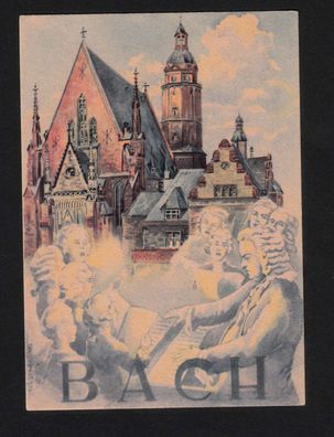DDR - 1947 Propagandakarte Volkssolidarität Erste Leipziger Friedensmesse