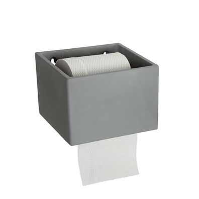 House Doctor - Toilettenpapierhalter Beton Optik Grau | Toilettenpapier Halter Cement
