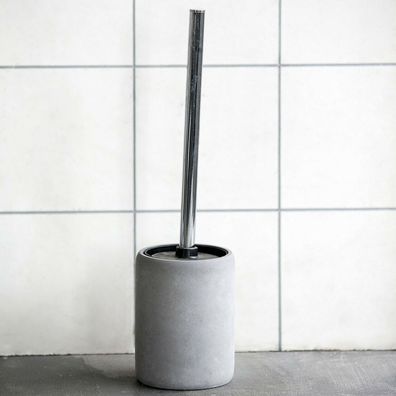 House Doctor - Toilettenbürste WC Garnitur Beton | WC-Bürste Industrie Look Grau