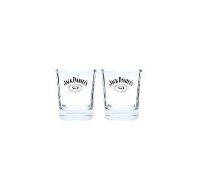 Jack Daniels Old No7 Whiskey Shot Glas 2er