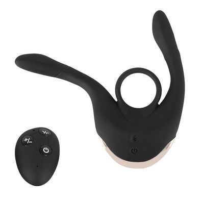 Silikon Paar-Vibrator mit Penis-Ring + bewegliche Vibro-Arme couple Sexspielzeug