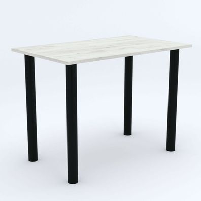 Esszimmertisch Esstisch Tisch mit Schwarze Küchentisch Bürotisch | WHITE CRAFT