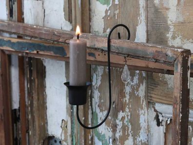 Chic Antique Alt-Französischer Kerzenhalter m. Prisma ggg