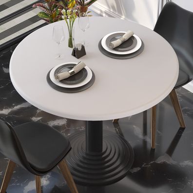 Werzalit | Bistro Tischplatte | Ø80cm | Weiß | Topalit Tischplatte