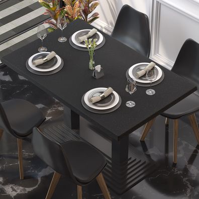 Werzalit | Bistro Tischplatte | 120x70cm | Schwarz | Topalit Tischplatte