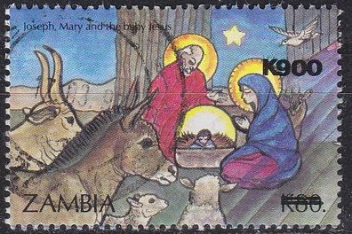 SAMBIA ZAMBIA [1996] MiNr 0661 ( O/ used ) Weihnachten
