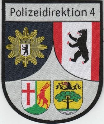Klettabzeichen Polizei Berlin - Polizeidirektion 4