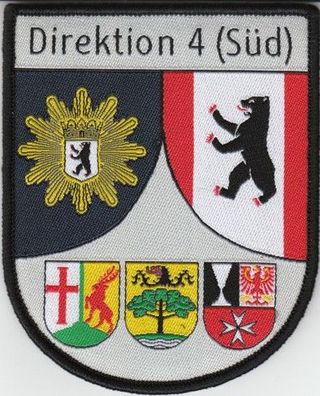 Klettabzeichen Polizei Berlin - Polizeidirektion 4 (Süd)