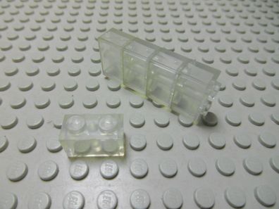 Lego 5 Basic Steine 1x2 hoch transparent klar Nummer 3004