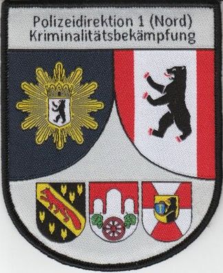 Klettabzeichen Polizei Berlin - Kriminalpolizei Direktion 1