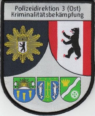Klettabzeichen Polizei Berlin - Kriminalpolizei Direktion 3