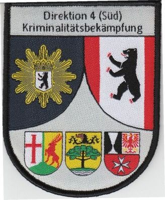 Klettabzeichen Polizei Berlin - Kriminalpolizei Direktion 4