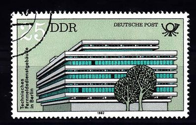 DDR 1982 Bauten der Deutschen Post Plattenfehler MiNr. 2674 I, gestempelt