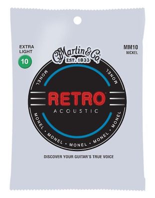 Martin Retro MM10 extra light (010-047) - Gitarrensaiten für Westerngitarre