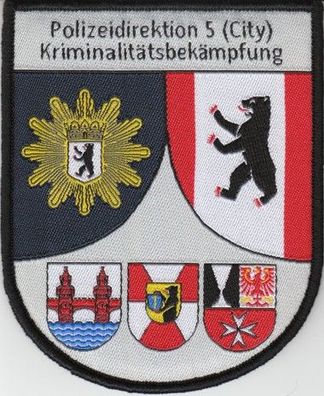 Klettabzeichen Polizei Berlin - Kriminalpolizei Direktion 5