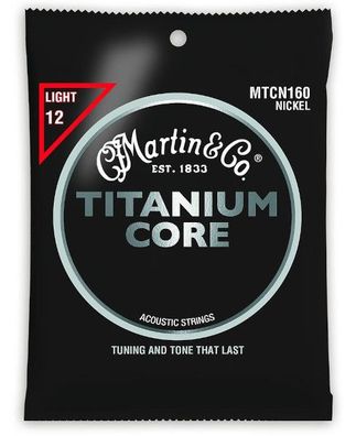 Martin Titanium Core MTCN160 Nickel für Westerngitarre - light (012-055)