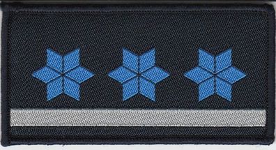 Polizei Dienstgradabzeichen Klett Polizeiobermeister/ Polizeikommissaranwärter