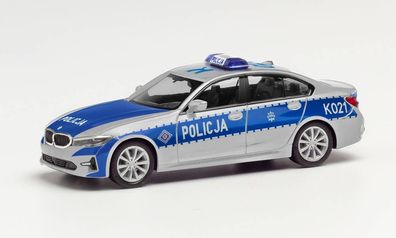 Herpa 096249 - BMW 3er Limousine - Polizei Polska. 1:87