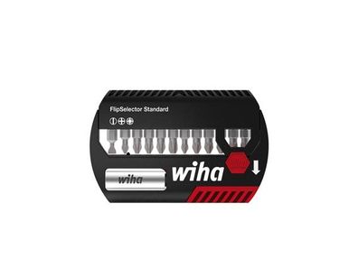 Wiha Bit Set FlipSelector Standard 25 mm Schlitz, Phillips, Pozidriv 13-tlg. 1/4" ...