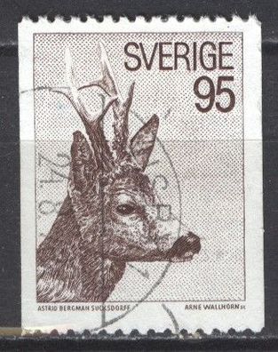 Schweden Mi 751 gest Rehbock mot4348