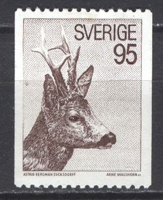 Schweden Mi 751 ohne Gummi Rehbock mot4349