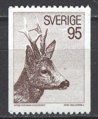 Schweden Mi 751 ohne Gummi Rehbock mot4350