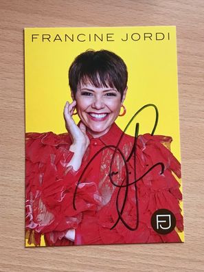 Autogrammkarte - Francine Jordi - Schlager - orig. signiert #1388