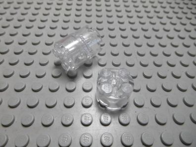 Lego 3 Rundsteine Hoch 2x2x1 transparent klar Nummer 3941