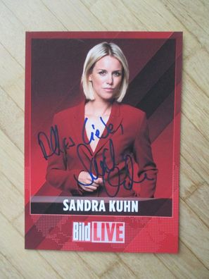 Bild Live Fernsehmoderatorin Sandra Kuhn - handsigniertes Autogramm!!!