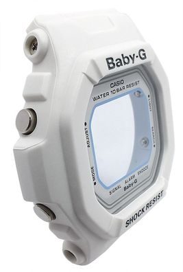 Casio Baby-G Damen Gehäuse Lünette Mineralglas Resin weiß BG-5600WH-7
