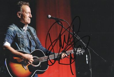 handsigniertes Bruce Springsteen Autogramm Großfoto