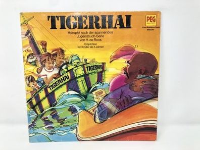 12" Vinyl LP Tigerhai - PEG Jugendserie 63 153 - H. de Roos - Hörspiel (P6)