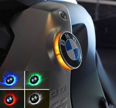 BMW R1200S Zweifarbige LED Emblemblinker Emblem Blinker R 1200 S Blau/Gelb 