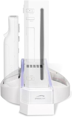 Speedlink Ständer + Ladegerät für Nintendo Wii Konsole Wiimote DockingStation