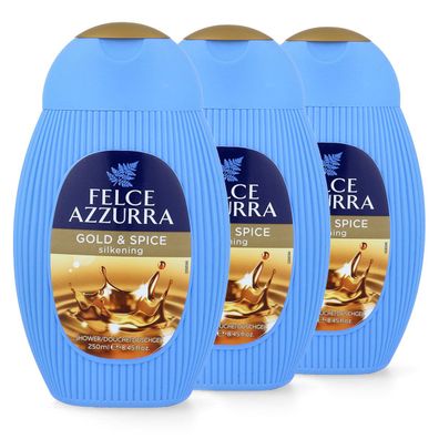 Paglieri Felce Azzurra Duschgel Oro e Spezie 3 x 250 ml