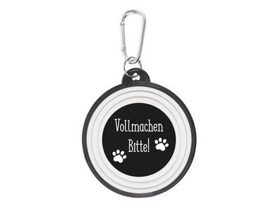 Hundenapf Vollmachen bitte Walkies by bb-Klostermann - Faltbarer Hundenapf to go
