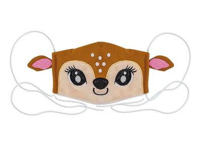 Kinder-Tiermaske - bb Cuties 31070 - Gesichtsmaske Behelfs-Mundschutz, waschbar