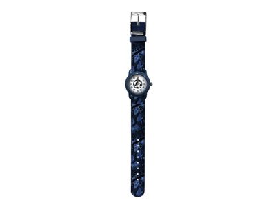 Kinderuhr Fußball blau - bb-Klostermann 21531 - Armbanduhr Motivuhr Quarz-Uhrwerk