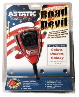 Astatic RD-104E-4-B ROAD DEVIL - CB Handmike mit 4 pol President Belegung