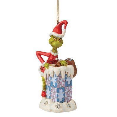 Grinch klettert in den Schornstein (Der Grinch) - Walt Disney Christbaumschmuck